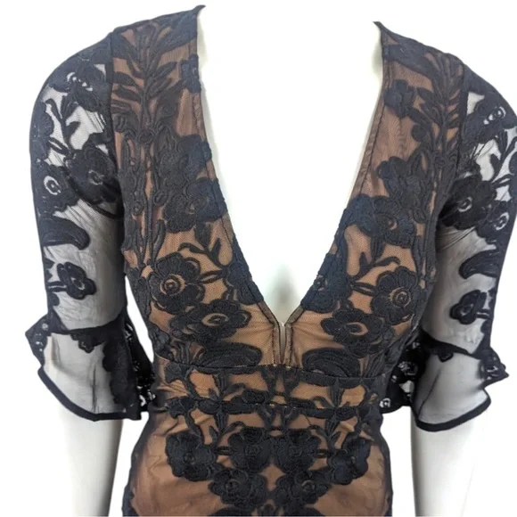 For Love And Lemons Black Lace Mini Dress - Picture 3 of 7